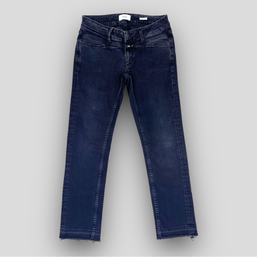 Closed Starlet Jeans Low Rise Slim Fit Crop Dark Grey  Release Hem